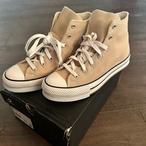 Converse Women's Beige High-Top Sneakers